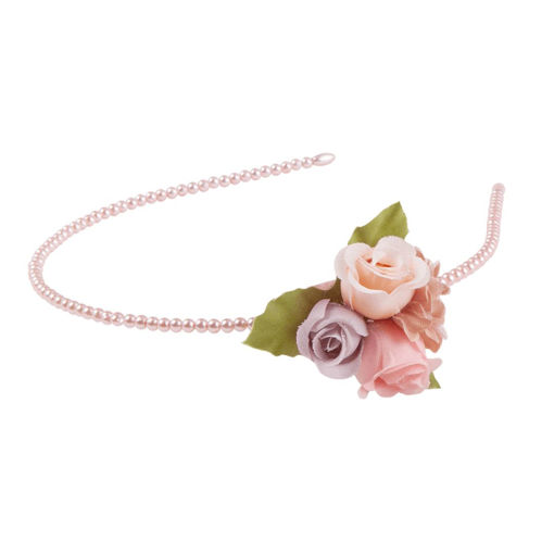 Picture of PEARLS AND FLOWERS HEADBAND